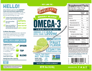 Barlean's Organic Oil- Key Lime Pie