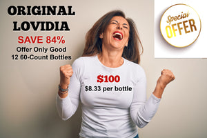 12-PACK ORIGINAL LOVIDIA - 60 COUNT* (Expired Product - See Note)
